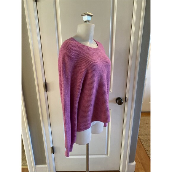 J Crew Pink Size XL Extra Soft Puff Long Sleeve Pullover Sweater Women's - Picture 3 of 12